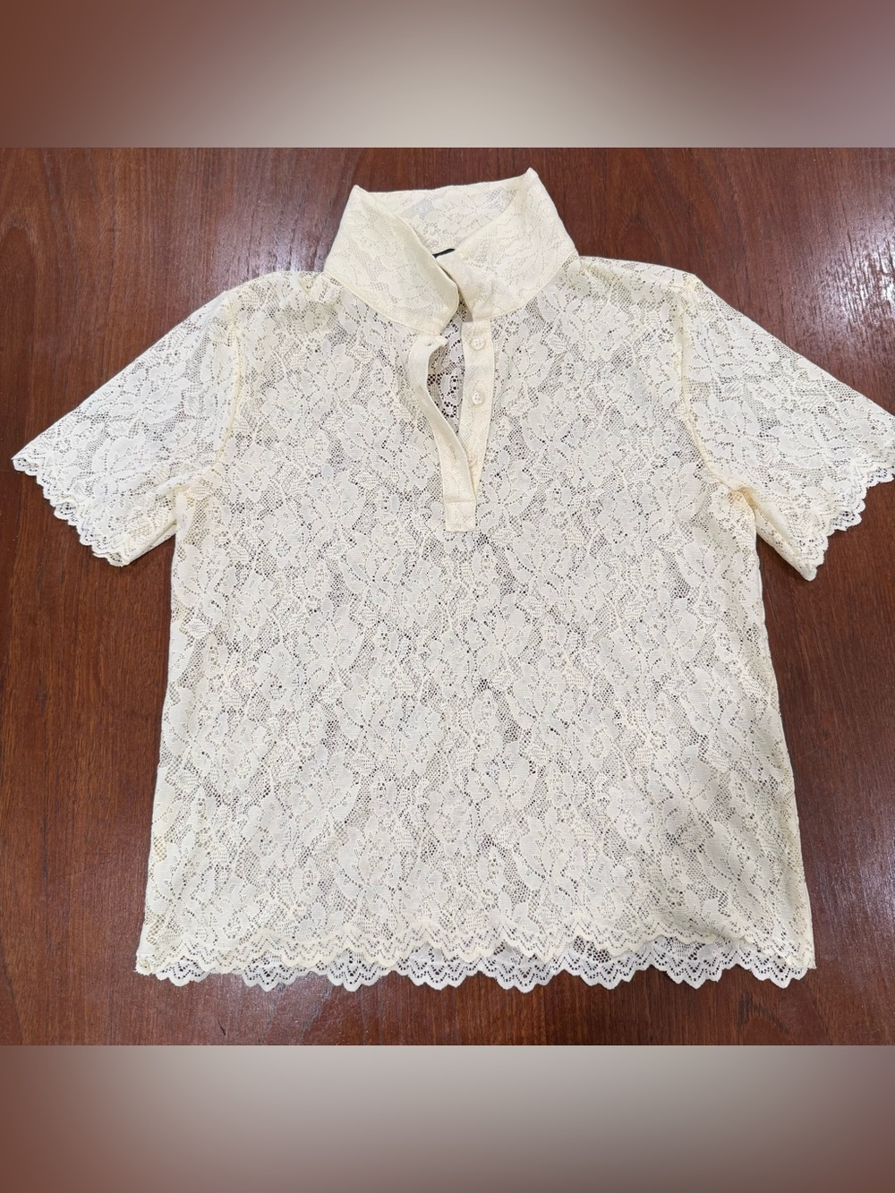 Zara Lace Polo